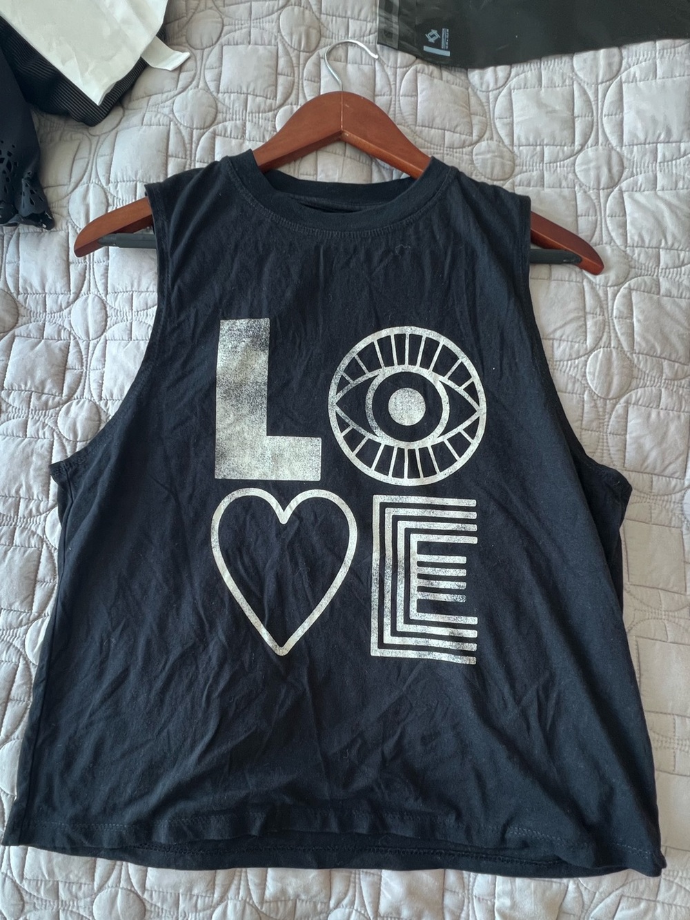 Spiritual Gangster Black 'LOVE' Graphic Tank - Picture 2 of 16